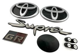 20supgb9 Loden Full Set 9pc Package 2020-2026 Supra A90 Emblem Badges Satin Gunmetal