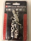 Logp467 Sumex Race Sport Lizard Gecko Silver Decorative Car Emblem Chrome