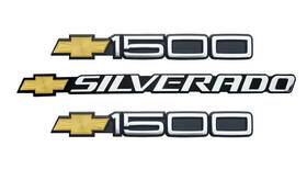345z171du-76 Lzbbd 3pcs Bowti Silverado 1500 Door Emblems 3d Car Badge Decals Sticker Raised Wit