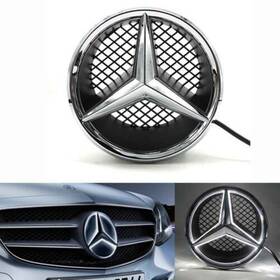 20082013 M00n40 Front Star Led Emblem Fit For Mercedes-benz W204 2006 2010-2013 C300 Glk350 B200