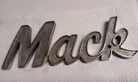 27ru2127 Mack Truck Vintage Metal Badge Emblem Nameplate -