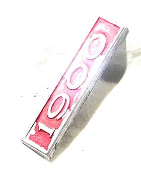 174393 Manta 1900 Opal Metal Vintage Logo Badge Emblem 223