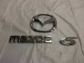 910.mz1s07 Mazda Trunk Emblem Set 6 03 04 05 06 07 08 2008 2007 2006 2005 2004 2003