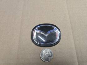 Aaa171077 Mazda Oem Black 2 3/8 Inch Steering Wheel Horn Pad Emblem Badge Logo Name