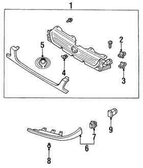 B01b-51-731 Mazda Genuine Ornament