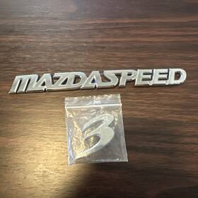 B37f-51-721 Mazda 2007 2008 2009 3 Mazdaspeed Rear Trunk Nameplate Emblem B37f51721 Oem Set