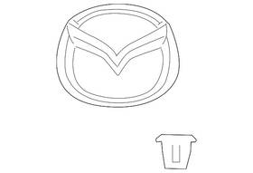 Bby4-51-730 Mazda Genuine Emblem