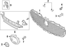 Dgj2-50-721a Mazda Genuine Grille Emblem Bracket