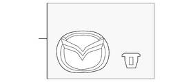 Gbef-51-730a Mazda Genuine Emblem