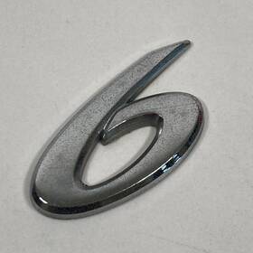 Gk2a-51721 Mazda 2003-2008 6 Emblem Logo Badge Number Ft6ft Rear Trunk Tailgate Chrome