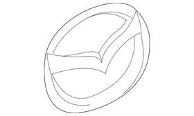 Gs2a-51-731 Mazda Genuine Hatch Emblem