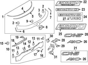Kby8-51-780 Mazda Oem 2020-2021 Cx-5 Inch Awd Nameplate Kby851780 Nip Emblem Only #26