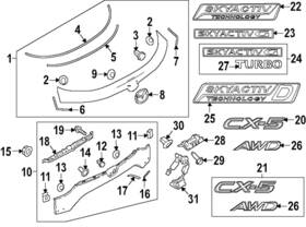 Ksy9-51-780 Mazda Genuine Nameplate