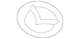 Px1p-10-2d9 Mazda Genuine Engine Cover Emblem