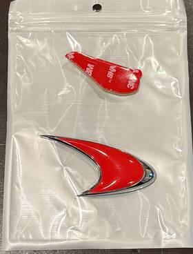 1211a6987cp Mclaren Genuine Mp4-12c Front Hood Red Emblem Badge
