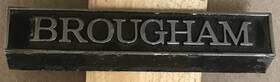 497664 Mdo Rare Brougham 3-1/8 Inch Long Emblem Name Plate Badge