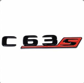2058176101 Mercedes C63 S Letters Emblem Trunk Black Red Rear Lid Oem Original