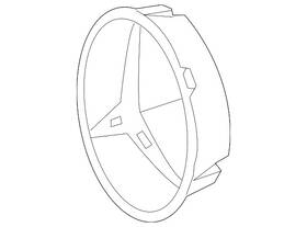 000-888-01-60-64 Mercedes-benz Genuine Grille Emblem Bracket