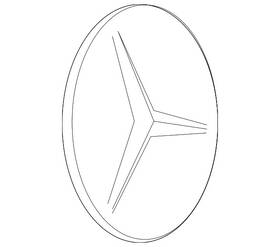 099-810-85-00-9191 Mercedes-benz Genuine Star