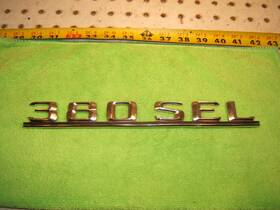 1268170415 Mercedes-benz W126 380sel Long Wheel Sedan Rear Deck Lid Genuine Mbz 1 Emblem