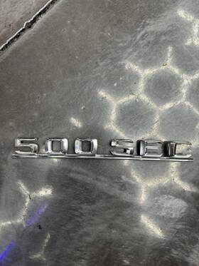 A1268171015 Mercedes-benz 1268171015 Genuine W126 500sec Rear Trunk Boot Badge Logo Emblem