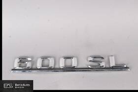 1298170515 Mercedes-benz 1993 R129 600sl V12 Rear Trunk Emblem Chrome Oem