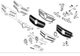 156-817-26-00-64 Mercedes-benz Genuine Model Badge
