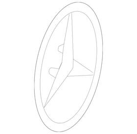 166-817-00-16 Mercedes-benz Genuine Star
