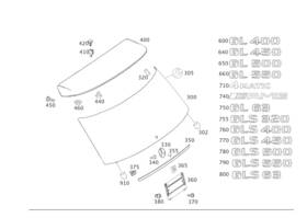 166-817-27-15 Mercedes-benz Genuine Model Badge