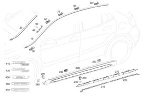 176-817-34-00 Mercedes-benz Genuine Symbol Sign