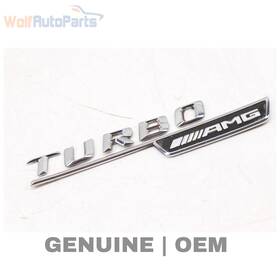 1768170315 Mercedes-benz 14-19 Cla45 Amg C117 2.0l - Left Fender Emblem / Badge Turbo