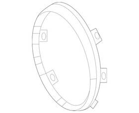 190-885-38-00 Mercedes-benz Genuine Grille Emblem Bracket