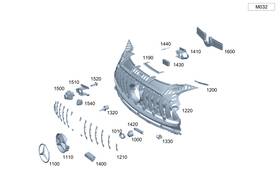 190-888-07-00 Mercedes-benz Genuine Holder