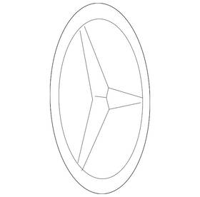 Mercedes-benz 205-810-00-18-64-9040 Genuine Mercedes-benz Star