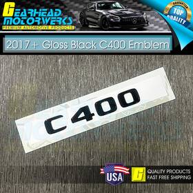 2058175500 Mercedes-benz Amg C 400 Letter Emblem Gloss Black Trunk Rear For W205 2017 C400