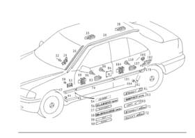 210-817-15-20 Mercedes-benz Genuine Plate