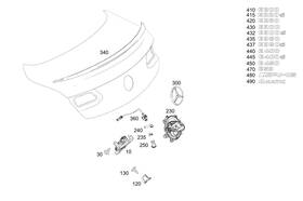 213-817-82-00 Mercedes-benz Genuine Model Badge