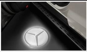 217-820-68-00 Mercedes-benz Star Emblem Led Light For Doors Pair