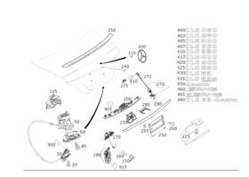 218-817-86-00 Mercedes-benz Genuine Model Badge