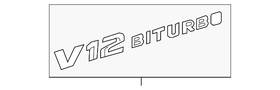 222-817-17-15 Mercedes-benz Genuine Nameplate
