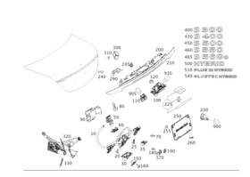 222-817-41-00 Mercedes-benz Genuine Model Badge
