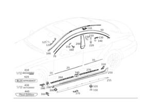 222-817-49-00 Mercedes-benz Genuine Model Badge