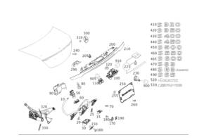 222-817-50-00 Mercedes-benz Genuine Model Badge