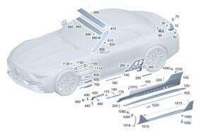 232-817-58-00 Mercedes-benz Genuine Model Badge