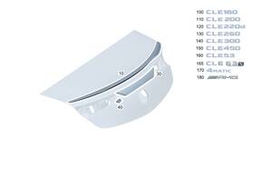 236-817-17-00 Mercedes-benz Genuine Model Badge
