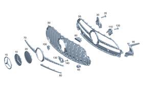 236-817-21-00 Mercedes-benz Genuine Model Badge
