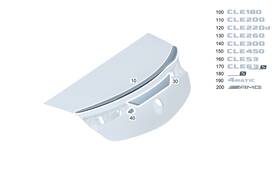 236-817-31-00 Mercedes-benz Genuine Model Badge
