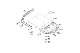 290-817-44-00 Mercedes-benz Genuine Model Badge