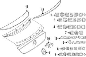 295-817-02-00 Mercedes-benz Genuine Nameplate