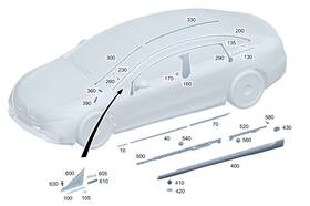 295-817-14-00 Mercedes-benz Genuine Model Badge